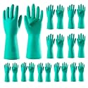 ThxToms 10 Pairs Nitrile Chemical Resistant Gloves,Latex Rubber Free,XL