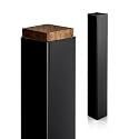 Thyle 1 Pcs 6 x 6 x 48 Inches(Actual 5.5 x 5.5) Post Sleeve Vinyl, Black