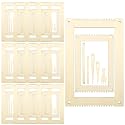Thyle 12 Sets Wooden Weaving Loom Kit for Beginners with Needles, Comb