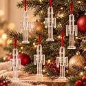 Thyle 6 Pack Acrylic Nutcracker Christmas Tree Ornament Hanging Decoration
