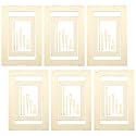Thyle 6 Sets Wooden Weaving Loom Kit for Beginners with Needles, Comb