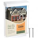 Thyle 8.5” x 11” Outdoor Brochure Holder Waterproof Wall Mount Lid, White