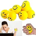 Tia Crafts Smiley Face Squeeze Ball Yellow