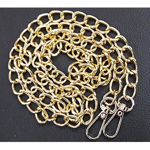 tia premium purse shoulder bag chain strap handle handbag purse chain replacement purse clutch making replacement decoration amp diy golden chain with premium hook-105cm 2 pcs