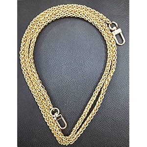 tia premium purse shoulder bag chain strap handle handbag purse chain replacement purse clutch making replacement decoration amp diy golden twisted chain with premium swivel hook-120cm 6