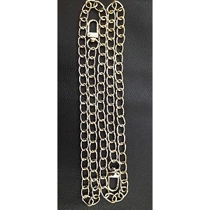 tia premium purse shoulder bag chain strap handle handbag purse chain replacement purse clutch making replacement decoration amp diy chain golden with premium push lock-120cm 2pcs