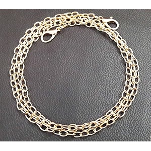 tia premium purse shoulder bag chain strap handle handbag purse chain replacement purse clutch making replacement decoration amp diy golden thin chain with push hook-120cm 1 pc