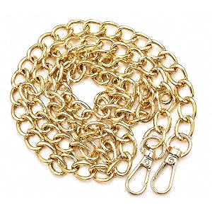 tia premium purse shoulder bag chain strap handle handbag purse chain replacement purse clutch making replacement decoration amp diy golden chain with premium hook-105cm 1 pc