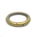 Tia Premium Spring Ring, Metal Spring Gate Open O Ring, Openable Round Carabiner for Leather Bag Handbag Belt Strap, Keychain (Bronze Spring Ring-20mm-6Pcs)