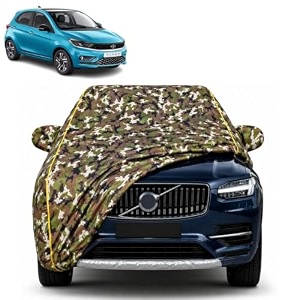 tiago new 100 waterproof car cover  dustproof sun protection cover  soft cotton lining  triple stitched  mirror pocket  antenna pocket  all weather body cover army