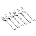 TIARA - Lavish 6 Piece Stainless Steel Dinner Fork Set with 6PC Dinner Fork