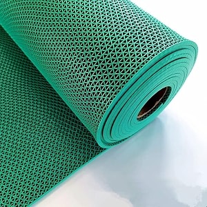 tib anti skid amp multipurpose pvc rubber mat for floor swimming pool mat shower mat carpet rainmat bathroom mat waterproof entrance doormat 4x3 feet green