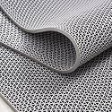 TIB Anti Skid &amp; Multipurpose PVC Rubber Mat for Floor, Swimming Pool Mat, Shower Mat, Carpet, Rainmat, Bathroom Mat, Waterproof Entrance Doormat, 2X2 Feet Grey