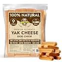 Tibetan Dog Chew Yak Cheese Sticks - Natural Treats for Extra Large Dogs, Long-Lasting, Easy Digest, Perfect for Aggressive Chewers, Grain and Gluten-Free, 9 Durable Chews