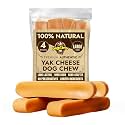 Tibetan Dog Chew Yak Cheese Sticks (4 Large Chews) - Natural Handmade Treats for Large Dogs, Long-Lasting, Easy to Digest with No Additives, Rawhide, Grains, or Gluten, Perfect for Aggressive Chewers