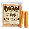 Tibetan Dog Chew Yak Cheese Sticks - Natural Treats for Extra Large Dogs, Long-Lasting, Easy Digest, Perfect for Aggressive Chewers, Grain and Gluten-Free, 2 Durable Chews