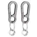 Tibitdeer Titanium Key Chain Multifunctional Carabiner Keychain