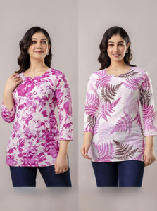 Tibra Attire Women Printed Straight Kurta