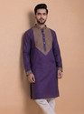 Tibra Collection Men Embroidered Straight Kurta