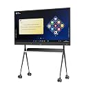 TIBURN R2 75" 4K UHD Smart Board | Digital Whiteboard | All-in-One Touch Screen Computer with Open App Ecosystem, Includes Movable Stand+Wall Mount, Ideal for Office, Classroom, and Conference