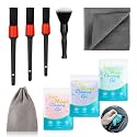 TICARVE 9Pcs Car Cleaning Kit for Dashes Air Vents Keyboards Electronics
