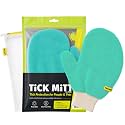 TiCK MiTT Blue Protective Glove for Tick Removal from Pets & Humans - Easy, Gentle, Chemical-Free Tick Handling - Portable & Durable for Outdoor Adventures