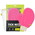 TiCK MiTT Pink Tick Removal Glove for Pets & People: Gently Remove Ticks with Ease - Chemical-Free, Durable, Portable Tick Management Tool for Outdoor Adventures & Everyday Use