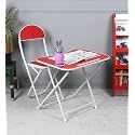 The Tickle Toe Kids Wooden Table and Chair Set | Multipurpose Study &amp; Activity Desk | Ergonomic Safe &amp; Durable Design | Ideal for Age 5-12 Years | Red &amp; White Legs | Sturdy Learning Furniture for Home