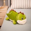 Tickles Cute Dinosaur Soft Stuffed Plush Animal Toy for Kids Birthday Gift (Color: Green; Size: 40 cm)
