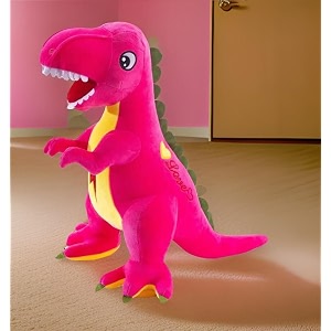 tickles cute dinosaur soft stuffed plush animal toy for kids girls amp boys birthday gift color pink size 25 cm
