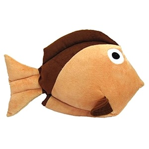 tickles fish soft stuffed plush animal cushion pillow for kids bed homer decoration color brown size 42 cm