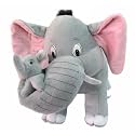 Tickles Mother Elephant with Single Baby Stuffed