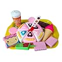 Tickles Realistic Sliceable Pizza Cutting Toy for Kids Pretend Play Toy for Girls, Fast Food Toy Set for Kids (17 Pcs; Multicolor) 3 yrs