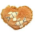 Tickles Heart Fish Cushion Soft Stuffed Plush Toy Gifts for Boys &amp; Girls Wedding Anniversary Birthday Valentine's Day (Size: 33 cm Color: Brown)