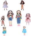 Tickles Winter Dress Set Movable Joint Makeup Cute Girl Brown Eyes Fashionable Doll for Girls
