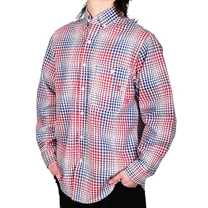 TICOMELA Mens FR Welding Shirt Button-Down 7.5oz