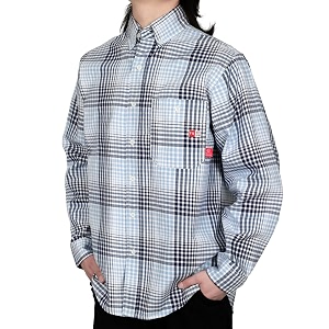 TICOMELA Mens FR Welding Shirt Button-Down 7.5oz
