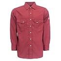 TICOMELA Mens FR Welding Shirt Button-Down 7.5oz