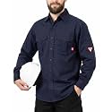 TICOMELA Mens FR Welding Shirt Button-Down 7.5oz
