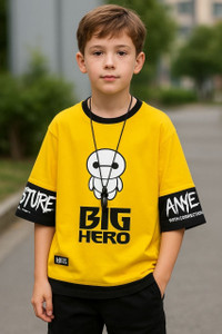 Ticoss Boys Printed Cotton Blend Regular T