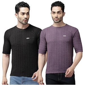 TICOSS Mens Polyester Regular Fit T-Shirt