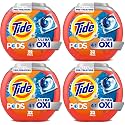 Tide, 4-n-1 Ultra Oxi Pods Laundry Detergent Pacs, HE Compatible, Built in Pre-Treater for Stains, 32 Count (Pack of 4)