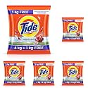 Tide Plus Detergent Washing Powder - 4kg+1kg free | Jasmine & Rose Fragrance | Removes deep-seated Oil, Gravy, Tea Stains | 5kg, Pack of 5