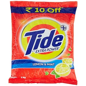 tide plus detergent powder lemon and mint - 1 kg orange