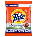Tide Plus Detergent Washing Powder - 8kg Super Saver Pack | Jasmine &amp; Rose Fragrance | 2X Deep Clean Power | World's No. 1 Detergent Brand