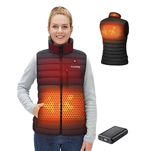 TIDEWE Heated Vest for Women with Battery