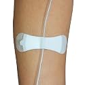TIDI 3200S Grip-Lok Small Securement Device ― Pack of 100 ― Catheter Stabilization Device ― White ― Flexible Material ― Low-Profile Design for Comfort― Home Healthcare ― Medical Supplies