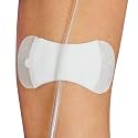 TIDI 3300M Grip-Lok Medium Securement Device ― Pack of 100 ― Catheter Stabilization Device ― White ― Flexible Material ― Low-Profile Design for Comfort― Home Healthcare ― Medical Supplies