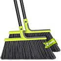 TidyBliss 2 Pack Outdoor Broom Heavy Duty with 56” Long Handle (Green)