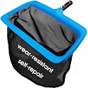 TidyMister Pool Skimmer Net with Self-Repair Fine Nylon Mesh Bag, Pool Leaf Rake for Above Ground Pools &amp; In-ground Pools, Pool Nets for Cleaning - Original Series(No Pole)